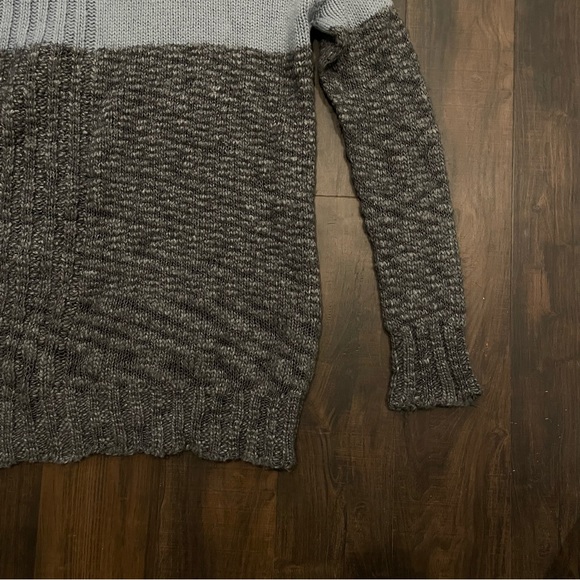 Scanlan Theodore Thick Knit Blue Grey Turtleneck Sweater M / L - Picture 2 of 6